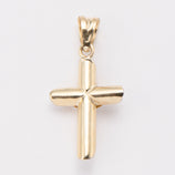 Picture of 1 1/4" Jesus Crucifix Cross Pendant 14K Yellow White Gold