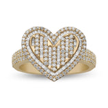 Picture of Women's Baguette Diamond Heart Ring 1.27ct 14K Gold