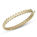 7mm Miami Cuban Link Bangle Solid 10K Yellow Gold - bayamjewelry