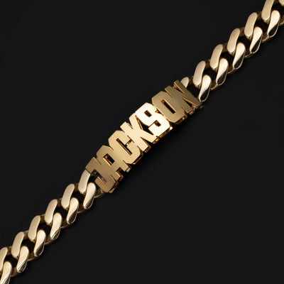 Picture of Personalized Nameplate ID Bracelet 14K Gold - Style 1