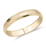Picture of 12mm Satin Textured Bangle Bracelet 10K Yellow Gold