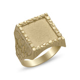 Picture of Picture Frame Memory Nugget Ring 10K Yellow Gold