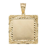 Picture of 2" Framed Picture Memory Pendant 10K Yellow Gold