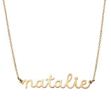 Picture of Women's Name Plate Necklace 14K Gold - Style 185