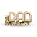 Picture of Nugget "DAD" Ring Solid 10K Yellow Gold