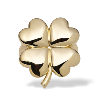 Picture of Shiny Clover Ring 10K Yellow Gold