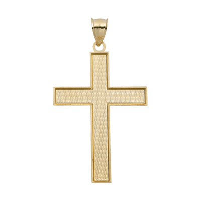 Picture of Diamond-Cut Crucifix Jesus Cross Pendant 10K Yellow Gold