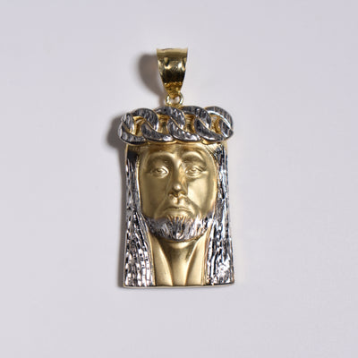 Picture of Face of Jesus Pendant 10K Yellow Gold