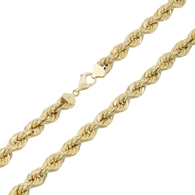 Picture of Rope Chain Necklace 14K Yellow Gold - Hollow