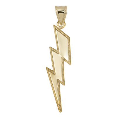 Picture of Diamond-Cut Lightning Bolt Pendant 10K Yellow Gold