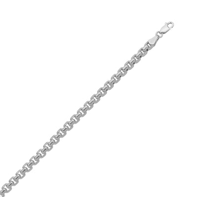 Picture of Women's Round Box Link Chain Necklace 14K Gold - Hollow