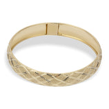 Picture of 10mm Diamond-Cut Bangle 10K Yellow Gold