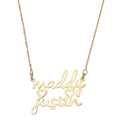 Picture of Ladies Name Plate Necklace 14K Gold - Style 173