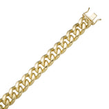 Picture of Women's Miami Cuban Link Bracelet 14K Yellow Gold - Hollow