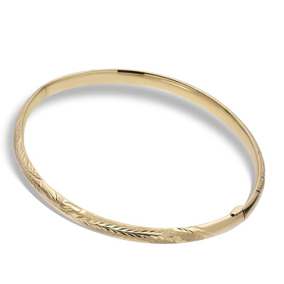 Picture of Florentine Design Comfort Fit Bangle Bracelet 10K Yellow Gold