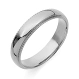 Picture of Classic Rope Comfort Fit Wedding Band Platinum - Solid