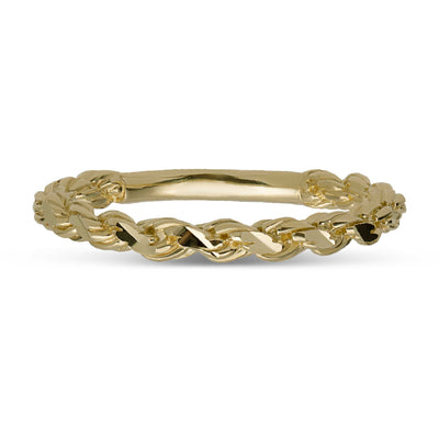 Picture of Rope Chain Ring 10K Yellow Gold