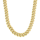 Picture of Men's Monaco Chain Miami Cuban Link Chain Necklace 10K Yellow Gold - Hollow