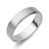 Picture of Inlay Wedding Band Platinum - Solid