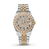 Picture of Rolex Datejust Diamond Bezel Watch 36mm Arabic Numeral Dial | 3.75ct