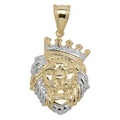 Picture of 2" Roaring Lion Pendant 10K Yellow Gold