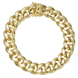 Picture of Miami Cuban Bracelet 10K Yellow Gold - Hollow