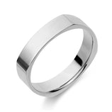 Picture of Euro-Square Comfort Fit Wedding Band Platinum - Solid