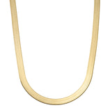 Picture of High Polished Herringbone Chain Necklace 14K Solid Yellow Gold