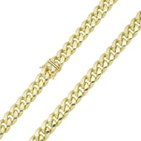 Picture of Miami Cuban Link Chain Necklace 10K Yellow Gold - Hollow