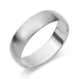 Picture of Brushed Classic Wedding Band Platinum - Solid