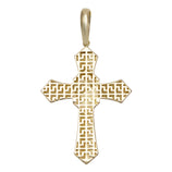 Picture of 2" Face of Jesus Cross Pendant 10K Yellow Gold