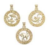 Picture of 1" Zodiac Pendant 10K Yellow Gold