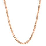 Picture of Miami Cuban Link Chain Necklace 10K & 14K Rose Gold - Hollow