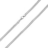 Picture of Franco Chain Necklace 10K White Gold - Hollow