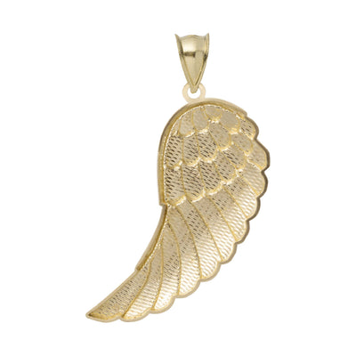 Picture of Diamond-Cut Angel Wing Pendant 10K Yellow Gold