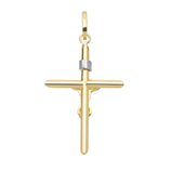 Picture of 1 3/8" INRI Crucifix Jesus Cross Pendant 10K Yellow Gold