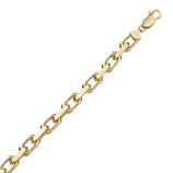 Picture of Chunky Box Link Chain Necklace 14K Solid Yellow Gold