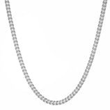 Picture of Franco Chain Necklace 10K White Gold - Hollow