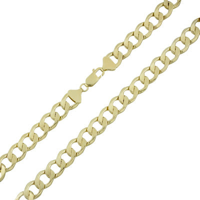 Picture of Women's Miami Curb Chain 10K Yellow Gold - Hollow