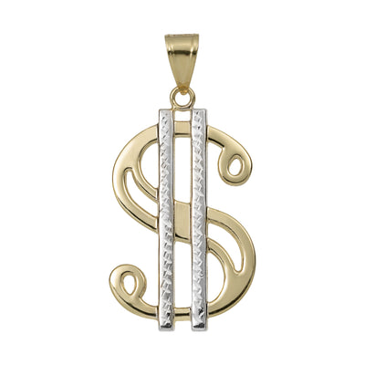 Picture of Dollar Sign Pendant 10K Yellow Gold