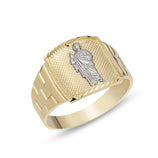 Picture of Two-Tone Saint Jude Ring 10K Yellow Gold