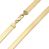 Picture of High Polished Herringbone Chain Necklace 10K & 14K Yellow Gold - Solid