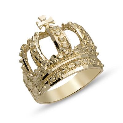 Picture of Nugget Design Crown Ring 10K Yellow Gold