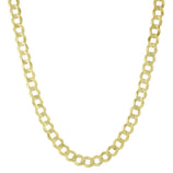 Picture of Miami Curb Link Chain Necklace 14K Yellow Gold - Solid