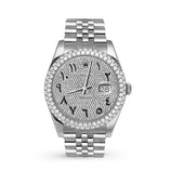 Picture of Rolex Datejust Diamond Bezel Watch 41mm Black Arabic Numeral Dial | 7.5ct