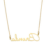 Picture of Ladies Name Plate Necklace 14K Gold - Style 172