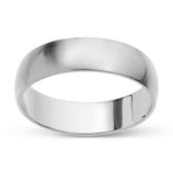 Picture of Brushed Classic Wedding Band Platinum - Solid