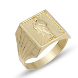 Picture of Saint Jude Signet Ring 10K Yellow Gold