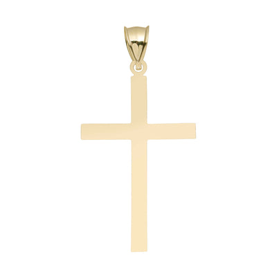 Picture of Reversible Satin Cross Pendant 10K Solid Yellow Gold