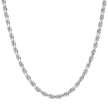 Picture of Women's Rope Chain Necklace 10K White Gold - Solid